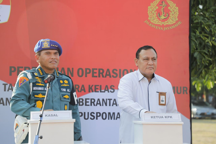 Ketua KPK dan Kepala Staf Angkatan Laut Resmikan Rutan Puspomal