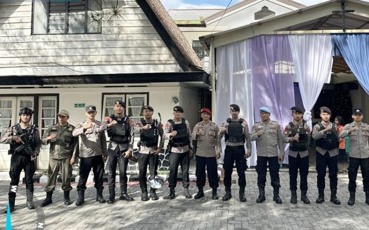 Polres Garut Gelar Pengamanan Natal di Gereja-Gereja Kabupaten Garut