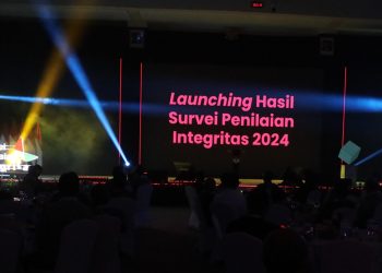 acara Peluncuran Survei Integritas 2024 di Gedung Juang Merah Putih KPK, Rabu (22/01/2025)