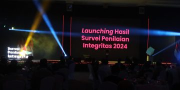 acara Peluncuran Survei Integritas 2024 di Gedung Juang Merah Putih KPK, Rabu (22/01/2025)