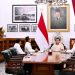 Presiden Prabowo Subianto memanggil Menteri Kelautan dan Perikanan (KKP) Sakti Wahyu Trenggono dan Wakil Menteri KKP Didit Herdiawan di Istana Merdeka, Jakarta, Senin (20/01/2025).