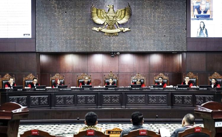 sidang perkara Presidential Threshold di Ruang Sidang MK