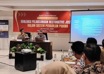 Focus Group Discussion Evaluasi Pelaksanaan Restorative Justice Dalam Sistem Peradilan Pidana di Hotel Santika, Yogyakarta, pada Jumat (21/02/2025)