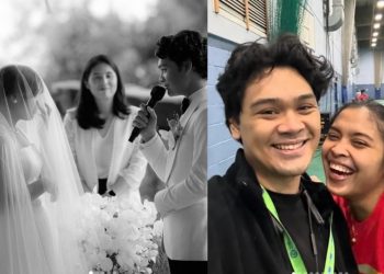 Pernikahan Gregoria Mariska Tunjung dengan Mikha Angelo (Kolase dari Instagram @mikha97)