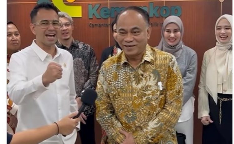 Raffi Ahmad bersama Menkop Budi Ari Setiadi