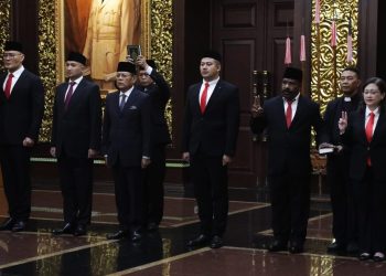 Inilah enam tokoh yang dilantik menjadi Staf Khusus Menhan/ Dok. Setkab