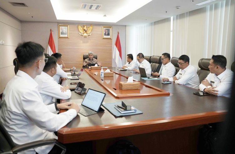 Ketua KPK, Setyo Budiyanto berbagi praktik baik pemberantasan korupsi dengan satuan Kelompok Kerja dari Sespimti Polri Dikreg ke-34 di Gedung Merah Putih, Jakarta, Jumat (07/03/2025)