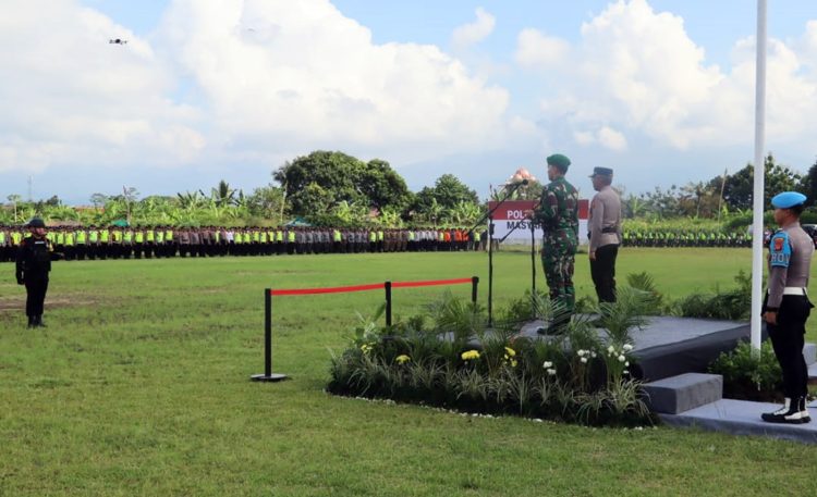 Apel Gelar Pasukan sinergi Polri-TNI pengamanan PSU Pilkada Tasikmalaya
