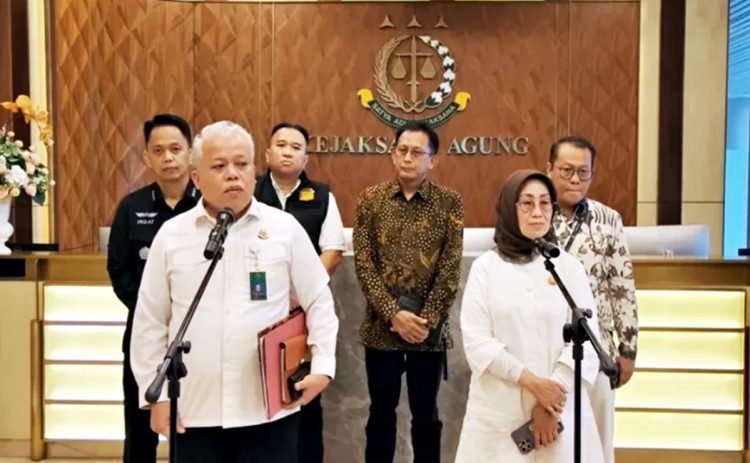 Kejaksaan Agung dan Dewan Pers konferensi pers di Gedung Kejaksaan Agung Jakarta, Selasa (22/04/2025).