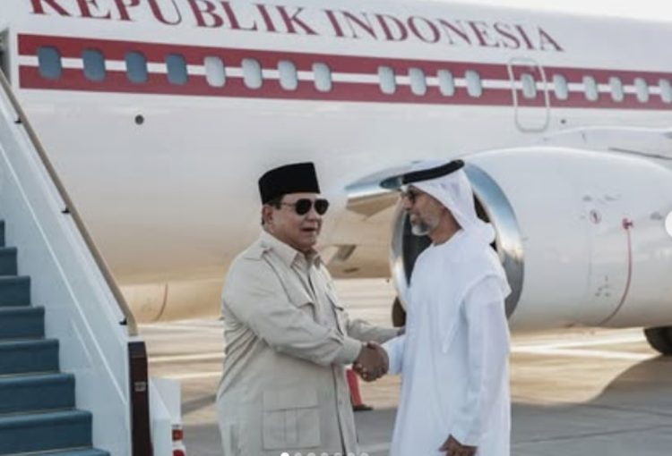 Presiden Prabowo tiba di Abu Dhabi, Uni Emirat Arab/Instagram @presidenrepublikindonesia