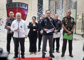 Konpers JAM PIDMIL Penetapan 3 Tersangka Perkara Koneksitas Korupsi Satelit Slot Orbit 1230 BT di Kemhan