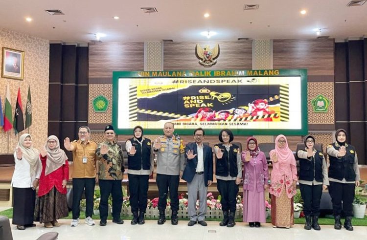 Direktorat PPA PPO Bareskrim Polri gelar kegiatan “Rise and Speak Bersama Civitas Academica” di UIN Maulana Malik Ibrahim Malang pada Rabu (14/05/2025).