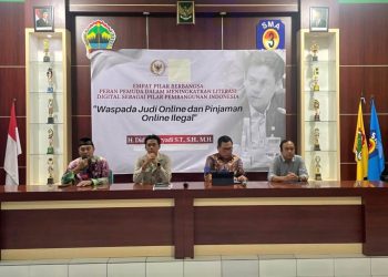 Anggota MPR RI Didik Haryadi (kedua dari kiri) menggelar Seminar Kebangsaan dan Sosialisasi 4 Pilar Berbangsa dan Bernegara di SMA Negeri 3 Boyolali, Minggu, 18 Mei 2025.