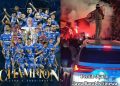 Kiri: Persib Bandung juara Liga 1 2024-2025. Kanan: Gubernur Jawa Barat Dedi Mulyadi ikut merayakan kesuksesan Persib bersama Bobotoh.
