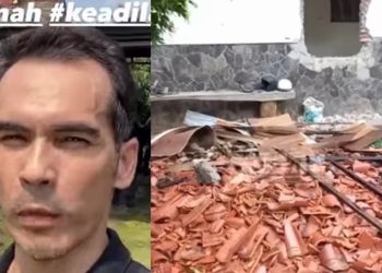 Aktor Atalarik Syah dan kondisi rumahnya yang dibongkar aparat