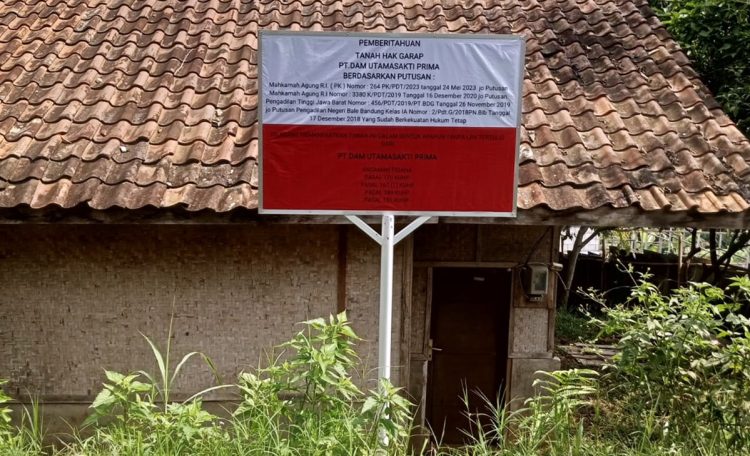 Salah satu lahan terbengkalai sejak 2004 Blok Pagermaneh II Lembang, Kabupaten Bandung Barat, Jawa Barat