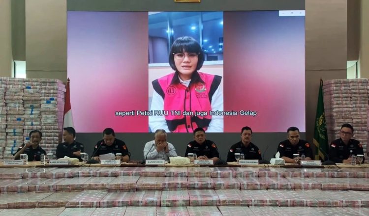 Capture permintaan maaf terbuka Marcella Santoso di Kejaksaan Agung