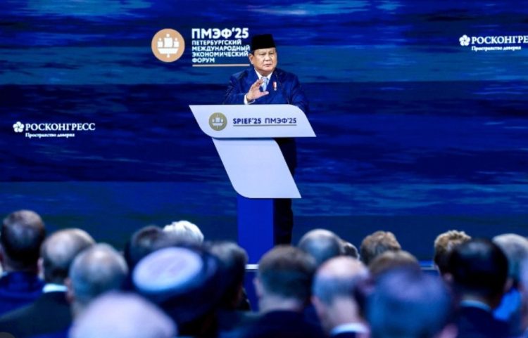 Presiden RI Prabowo Subianto menjadi pembicara di ajang Saint Petersburg International Economic Forum (SPIEF) 2025 di Rusia.