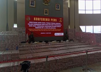 Inilah sebagian tumpukan uang yang disita Kejagung dari Wilmar Groupdlam kasus CPO