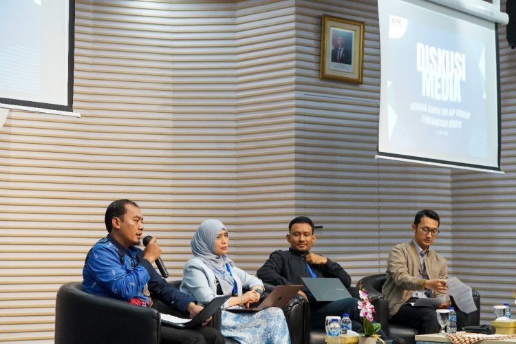 diskusi media bertajuk “Menakar Dampak RUU HAP bagi Pemberantasan Korupsi” di Gedung Merah Putih KPK