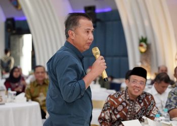 Bey Machmudin dalam acara peluncuran buku buku inspiratif “364+1 Inspirasi Harian”, karya Prof. Dr. Achmad Tjahja N., SP., MP., CFrA., PIA., CACP., CHI., di Wisma Elang Laut (WEL), Menteng, Jakarta Pusat, pada Sabtu (26/7/2025)