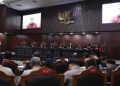 Mahkamah Konstitusi menggelar Sidang lanjutan Uji Undang-Undang Nomor 2 Tahun 2022 tentang Kepolisian, Selasa (29/07) di Ruang Sidang MK. Foto Humas/Ifa.
