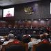 Mahkamah Konstitusi menggelar Sidang lanjutan Uji Undang-Undang Nomor 2 Tahun 2022 tentang Kepolisian, Selasa (29/07) di Ruang Sidang MK. Foto Humas/Ifa.