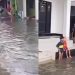 Kampung Makasar di Jakarta Timur masih terendam banjir hingga Senin (7/7) pagi/Istimewa