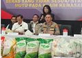 Konferensi Pers Dittipideksus Bareskrim Polri terkait Pengungkapan Beras Tidak Sesuai Standar Mutu, Kamis 24 Juli 2025/Humas Polri