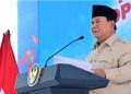Presiden Prabowo Subianto menyampaikan sambutan pada peluncuran kelembagaan 80.081 Koperasi Desa/Kelurahan Merah Putih (KDMP/KKMP) di Koperasi Desa Merah Putih Bentangan, Desa Bentangan, Kecamatan Wonosari, Kabupaten Klaten, pada Senin, 21 Juli 2025/ Foto: BPMI Setpres/Rusman
