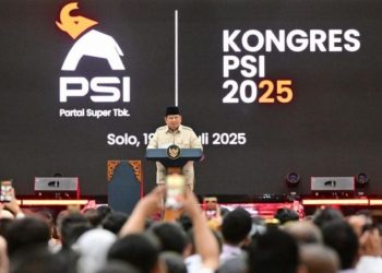 Presiden Prabowo Subianto memerintahkan Kapolri dan Kejagung tindak tegas pelaku kasus beras oplosan saat memberi sambutan dalam Kongres Partai Solidaritas Indonesia (PSI) di Kota Solo pada Minggu, 20 Juli 2025/presidenri.go.id