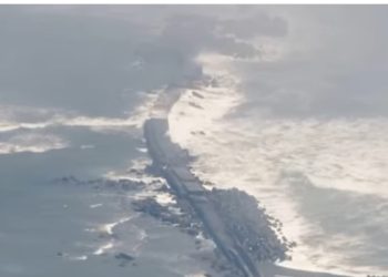 Rekaman tsunami menghantam Ruia usai gempa magnitudo 8,7