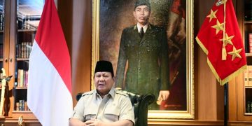 Presiden Prabowo Subianto menyampaikan keterangannya di kediaman pribadinya di Hambalang, Kabupaten Bogor, pada Jumat, 29 Agustus 2025.