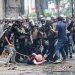 Tindakan Aparat Kepolisian pada massa aksi buruh 28 Agustus (dok Institute for Criminal Justice Reform)