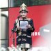 Ketua KPK, Setyo Budiyanto Menyampaikan Amanatnya selaku Inspektur Upacara HUT ke-80 RI di halaman Gedung Merah Putih, Jakarta, Minggu (17/8/2025).