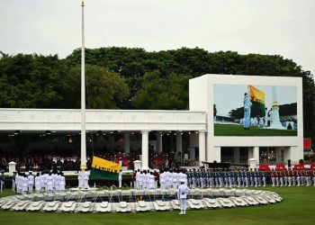 Gladi bersih Upacara HUT ke-80 Kemerdekaan Republik Indonesia di Istana Merdeka, Kamis (14/08/2025)