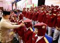 Presiden Prabowo hadir memberikan arahan di Sekolah Rakyat di JIExpo