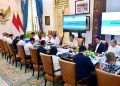 Presiden Prabowo Subianto memimpin ratas bersama Wapres Gibran Rakabuming dan sejumlah menteri Kabinet Merah Putih di Istana Merdeka, Jakarta, Senin (25/08/2025)