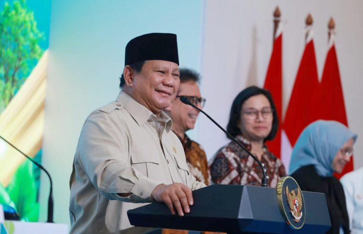 Presiden Prabowo Subianto memberikan sambutan dalam acara peresmian Gedung Layanan Terpadu dan Institut Neurosains Nasional di Rumah Sakit Pusat Otak Nasional (RSPON) Mahar Mardjono, Jakarta, Selasa (26/08/2025).