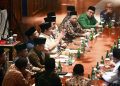 Presiden Prabowo Subianto menerima sejumlah ormas Islam Indonesia di Hambalang, Bogor, Jawa Barat, pada Sabtu, 30 Agustus 2025