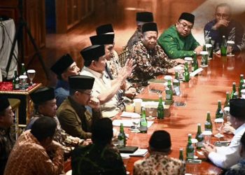 Presiden Prabowo Subianto menerima sejumlah ormas Islam Indonesia di Hambalang, Bogor, Jawa Barat, pada Sabtu, 30 Agustus 2025