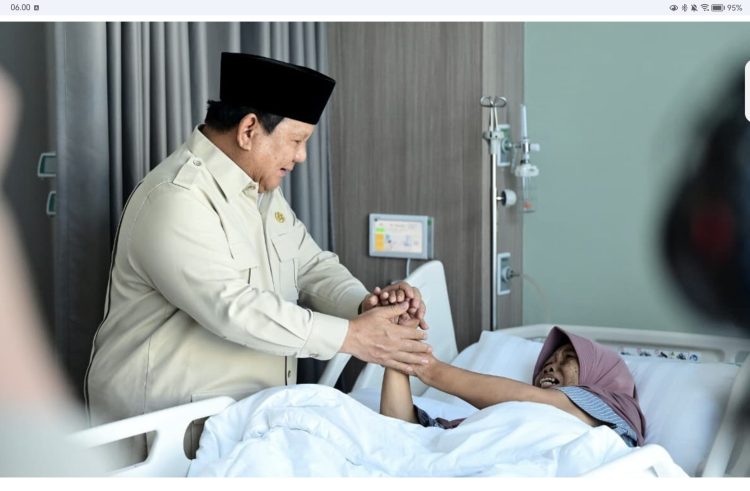 Presiden Prabowo Subianto meninjau fasilitas Gedung Layanan Terpadu dan Institut Neurosains Nasional di Rumah Sakit Pusat Otak Nasional (RSPON) Mahar Mardjono, Jakarta, pada Selasa, 26 Agustus 2025. Foto: BPMI Setpres/Muchlis Jr