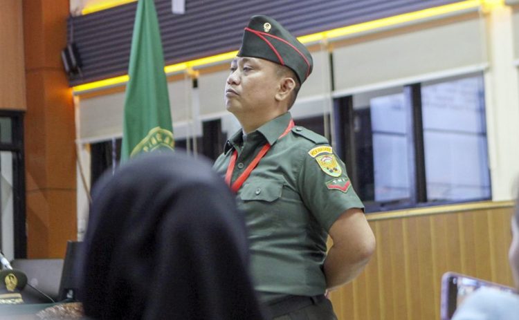 Sidang Putusan Pengadilan Militer I-04 Palembang vonis mati Kopda Bazarsyah, prajurit TNI terdakwa penembakan tiga anggota Polri di Way Kanan, Lampung