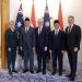 Menlu dan Menhan RI-Australia bertemu dengan PM Anthony Albanese di Canberra, Australia, Kamis (28/8/2025)