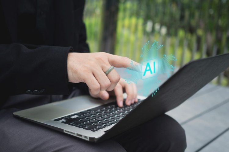 human person people cheerful pointing AI