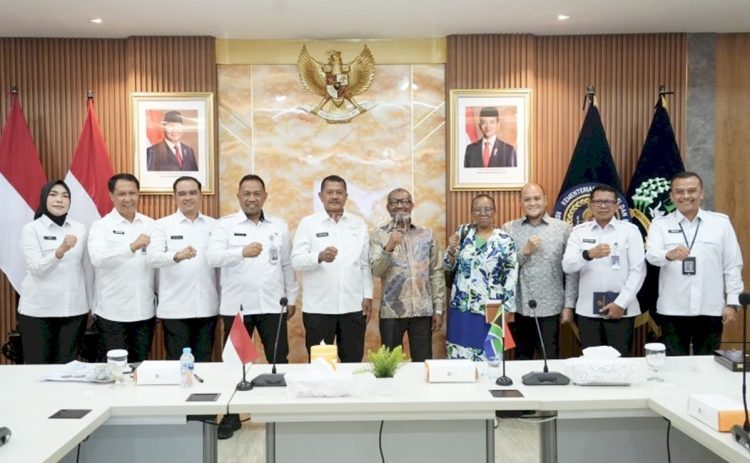 Dirjenpas Kemenkum HAM RI, Mashudi, menerima kunjungan kehormatan Dubes Republik Afrika Selatan untuk Indonesia, Mpetjane Kgaogelo Lekgoro, di Jakarta, Senin (11/8/2025).
