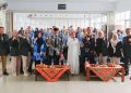 Para mahasiswa Pascasarjana IPI Garut Prodi Bahasa Indonesia berfoto bersama peserta usai workshop/Dok. IPI Garut