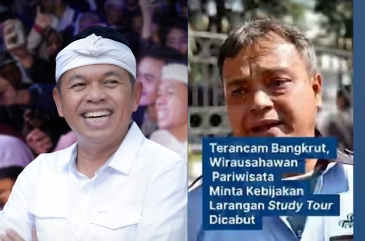 Perwakilan SP3JB Herdi Sudardja (kanan/sumber foto: screeshot YouTube Republika) yang akan memakzulkan Gubernur Jabar Dedi Mulyadi alias KDM (kiri/sumber foto: Instagram @dedimulyadi71)