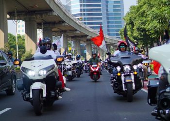 Motor Besar Indonesia (MBI) DKI Jakarta menggelar Kirab Merah Putih pada Minggu, 17 Agustus 2025 untuk merayakan HUT RI ke-80/Kabariku/Bembeng
