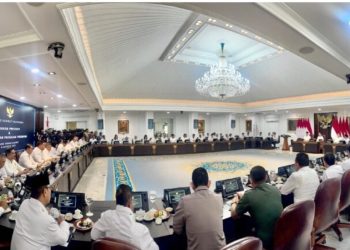 Sidang Kabinet Paripurna ke-8 pemerintahan Kabinet Merah Putih di Istana Kepresidenan Jakarta, Rabu, 6 Agustus 2025.